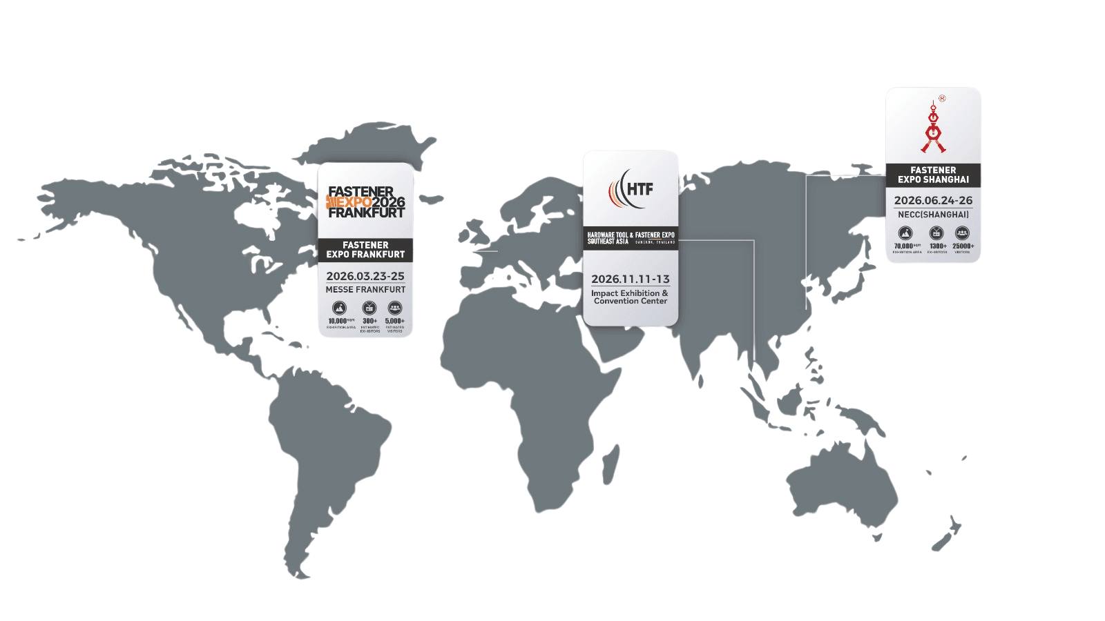 Ebseek Fastener Trade map